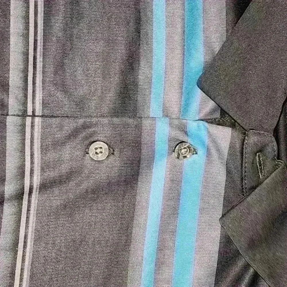 PGA Tour Golf Polo Xl Gray And Turquoise